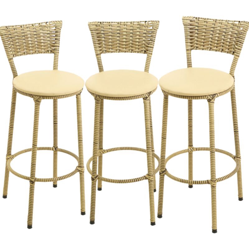kit 3 banquetas alta toda encapada cozinha bancada balcão bares área capuccino