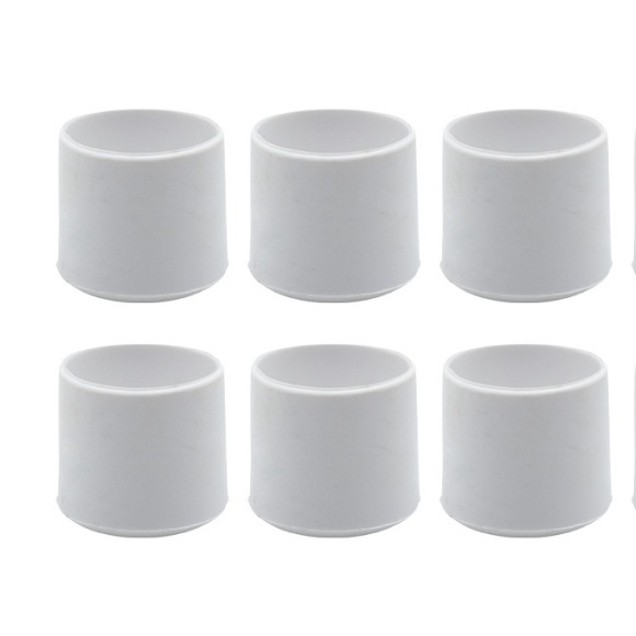 6 Peças Ponteira Protetora Pé De Cadeira Tubular 2 Polegadas Pvc Externa