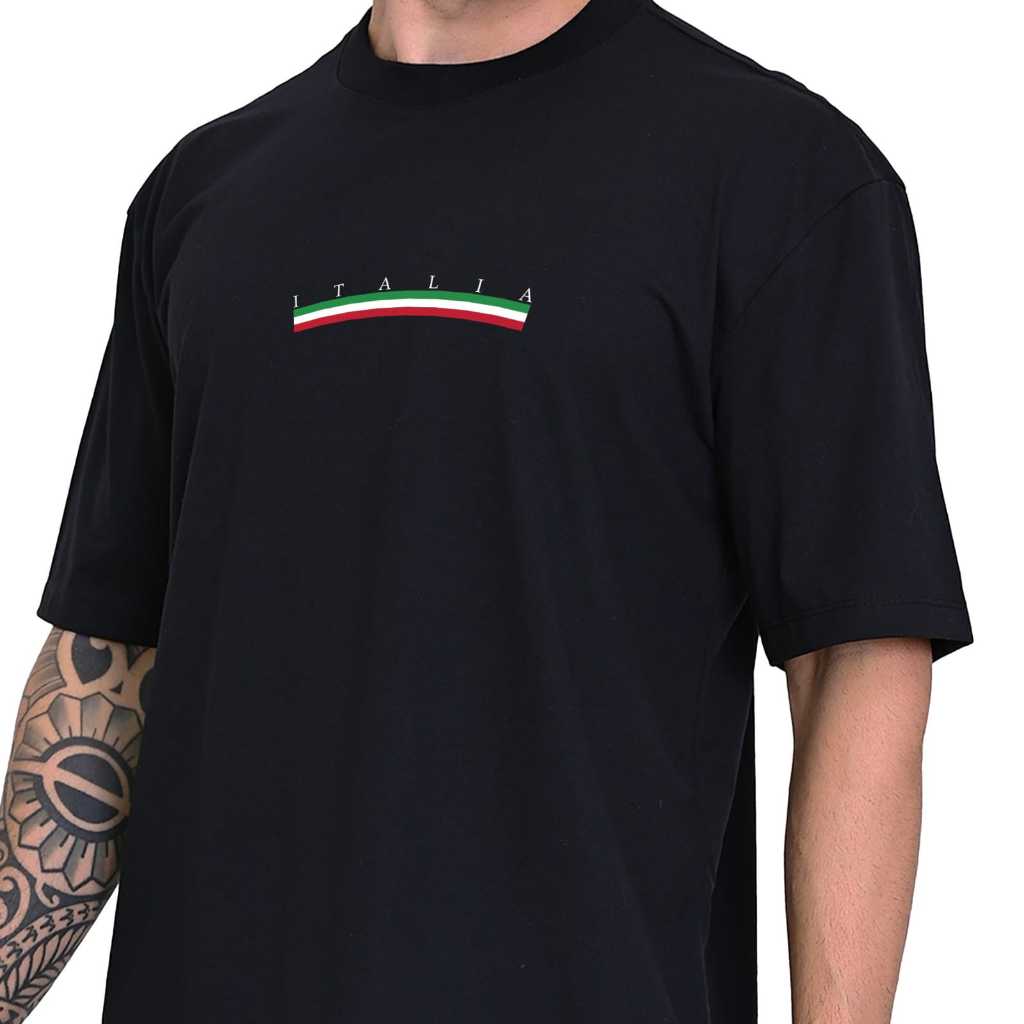 Camiseta Oversized  Estampada Itália Streetwear Masculina 100% Algodão Padrão Americano  Envio 24Hrs