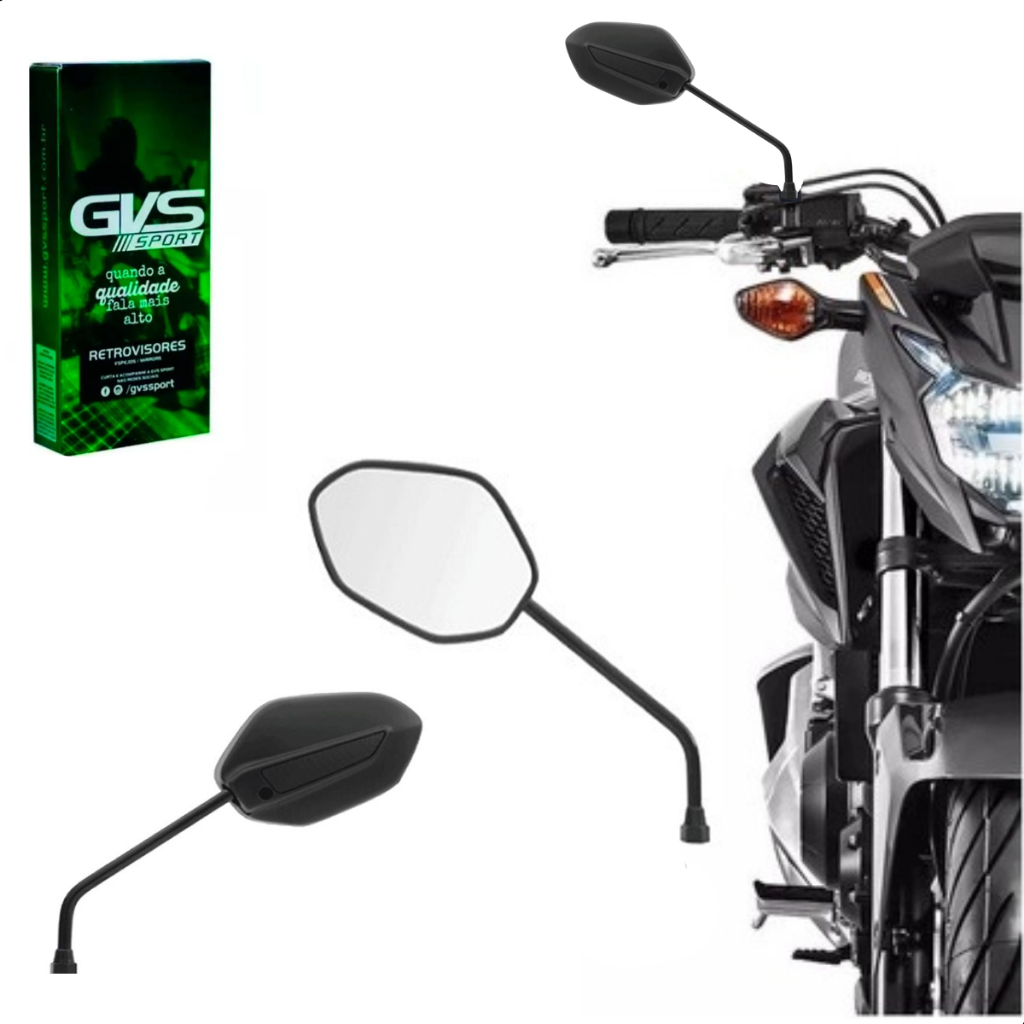 Retrovisor Gvs Modelo Para Honda Nova Cg Titan 2014 150 Par em Oferta na Shopee