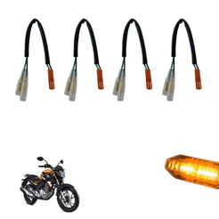 Kit 4 Plug Adaptador Conector Bala Palito Seta Para Honda Sem Cortar Fio