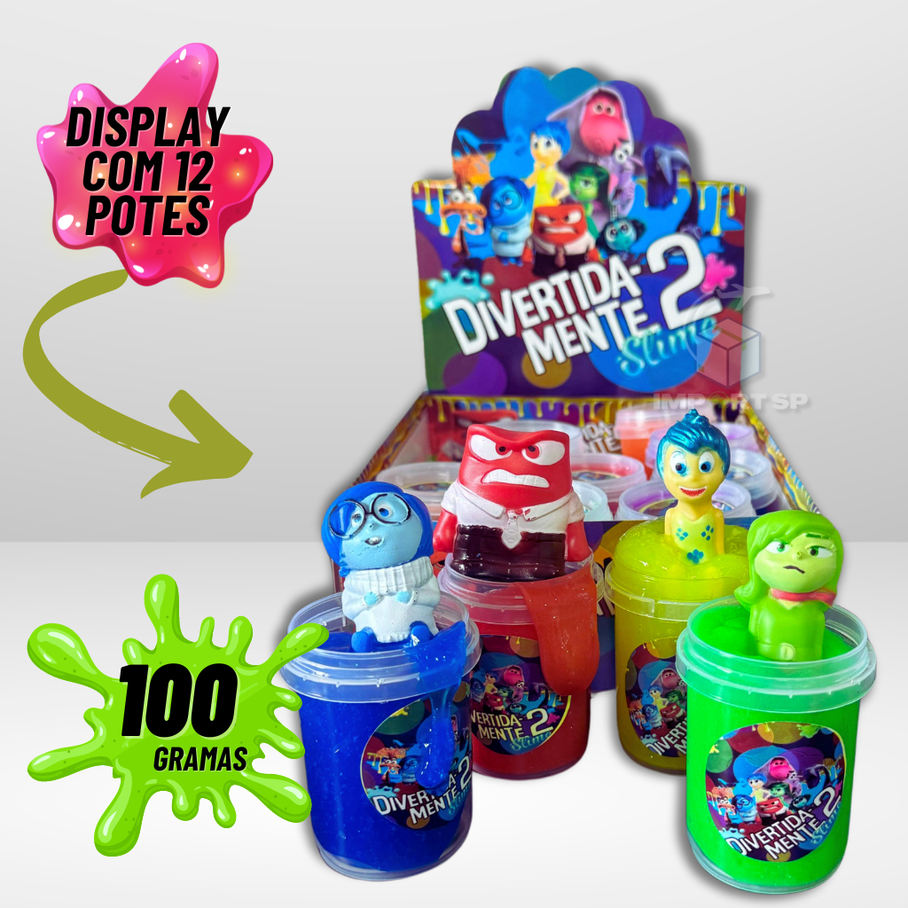 Slime Divertida mente Caixa com 12 unidades