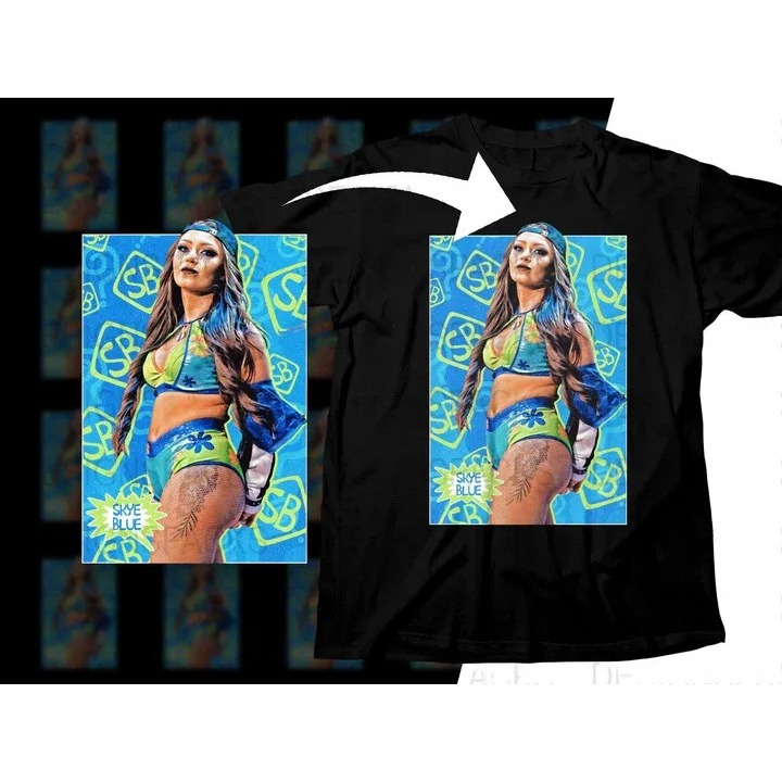 Camiseta Skye blue wrestling superstar WWE