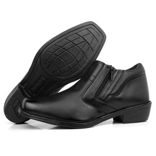 Bota Social Masculina Marrom Zíper Confortável Moderna Preta Calce Fácil em Oferta na Shopee