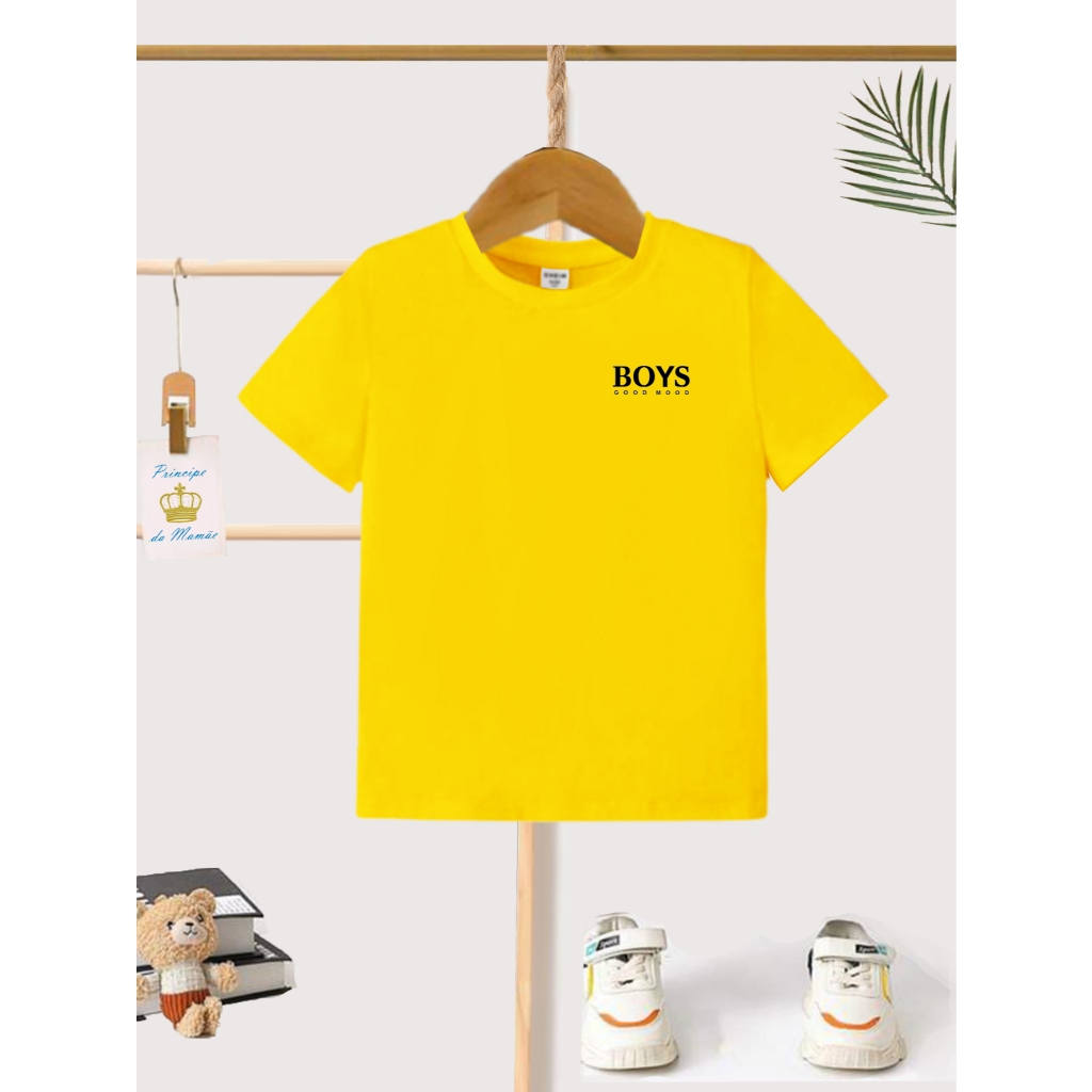 Camiseta Infantil Boys Basica Menino Roupa Criança Masculino