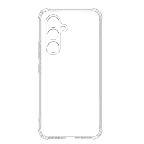 Capa case para Sams Galaxy M15 M35 M55 5G transparente com borda protetora