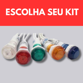 Sinaleiro Olho De Boi Piloto 220v C/rabicho Painel Lâmpada Automação Verde Vermelho Amarelo Azul em Oferta na Shopee