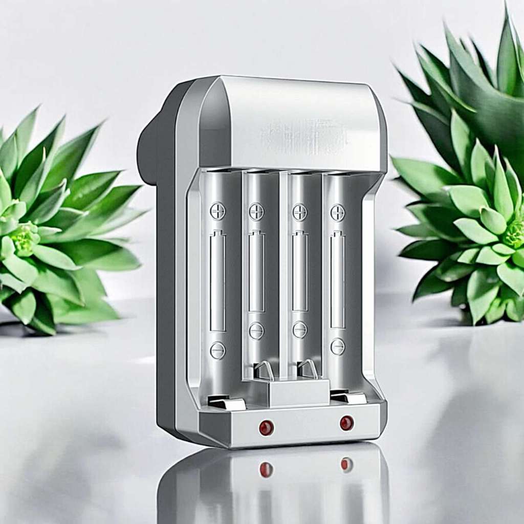 Carregador De Pilhas Rápido Bivolt AA/AAA