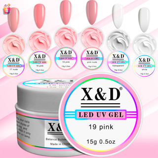 Gel X&D 15g LED UV para Unhas Xd Profissional Acrigel Alongamento de Unha Xed White Branc…