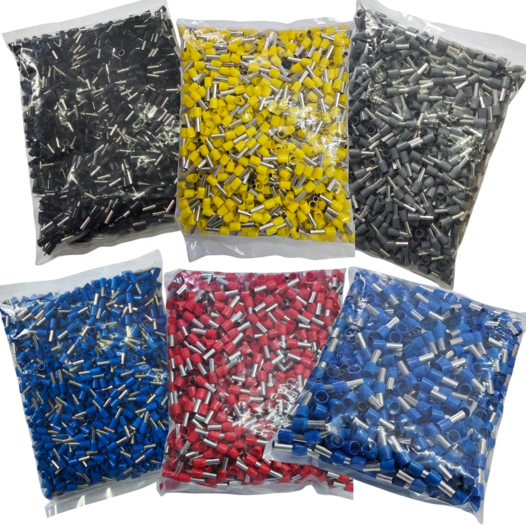 600X Terminal Tubular Ilhos de 1,5 a 16mm (100 de Cada)