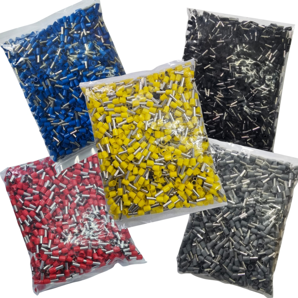 500X Terminal Tubular Ilhos 1,5/2,5/4/6/10mm (100 Peças de Cada) em Oferta na Shopee