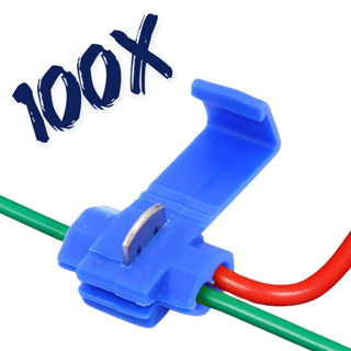 100X Emenda de Fios Conector Derivação Azul 1,50 A 2,50mm (Pacote c/ 100pçs) em Oferta na Shopee