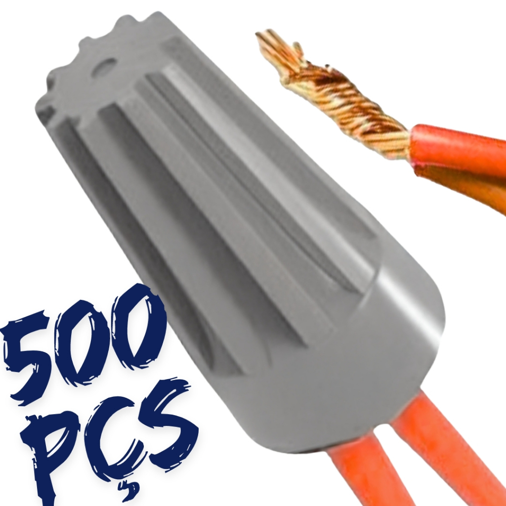 500X Emenda de Fios Conector Torção Cinza Sp1 0,8mm A 2,5mm (Pacote c/ 500pçs) em Oferta na Shopee