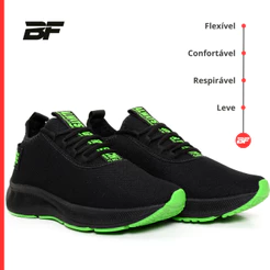 Tênis para Academia Masculino Esportivo Caminhada Treino Malhar Branco BF Shoes
