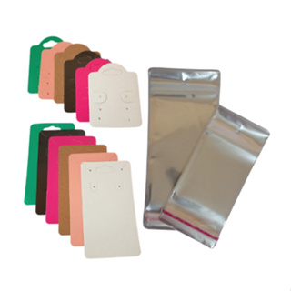 Tags Para Bijuterias 2 Modelos 200 Peças + 200 Saquinhos com Furo em Oferta na Shopee