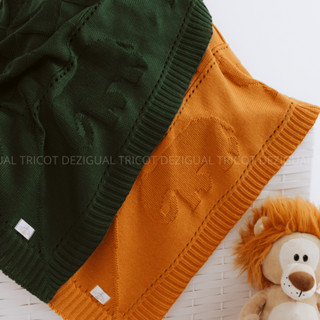 Manta Bebe Tricot Saída Maternidade Recem Nascido Coberta Tricô Luxo