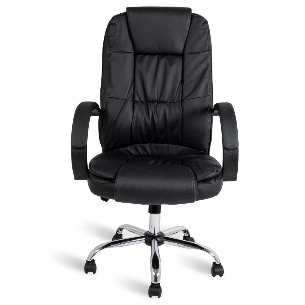 Cadeira de escritório Presidente Johnson Healer Preta em Oferta na Shopee