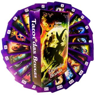 Tarot Baralho Tarô Das Bruxas 22 Cartas e Manual explicativo em Oferta na Shopee