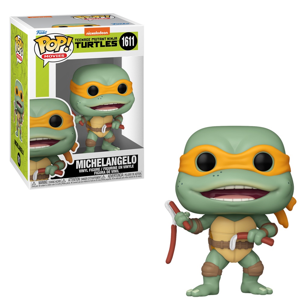 FUNKO POP MOVIES TEENAGE MUTANT NINJA TURTLES - MICHELANGELO 1611 NOVO ORIGINAL em Oferta na Shopee