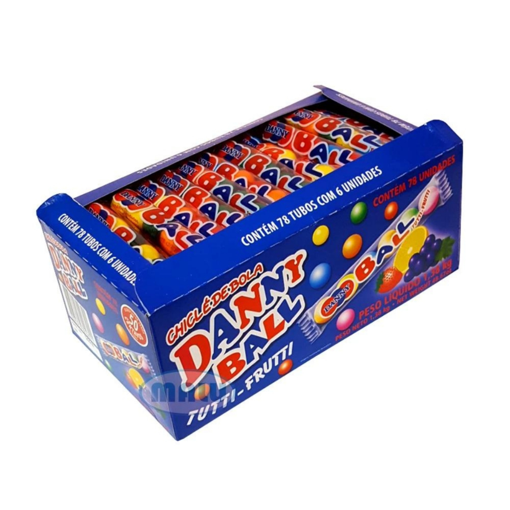 Chiclete Dannyball Tutti-frutti C/78 Pacote - Santa Fé