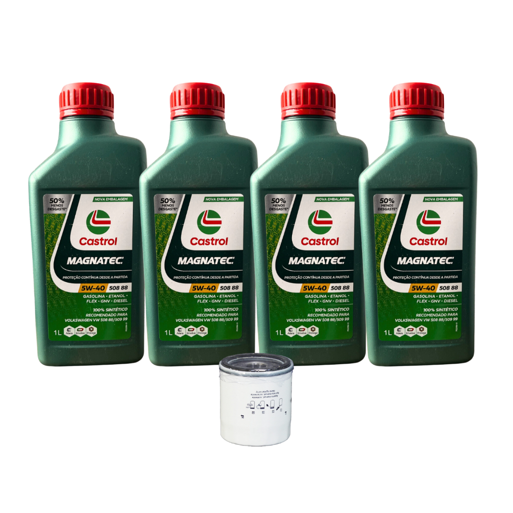 Kit De Filtro Oleo Gol Flex 1.6 8v Msi Acima De 2019 Castrol