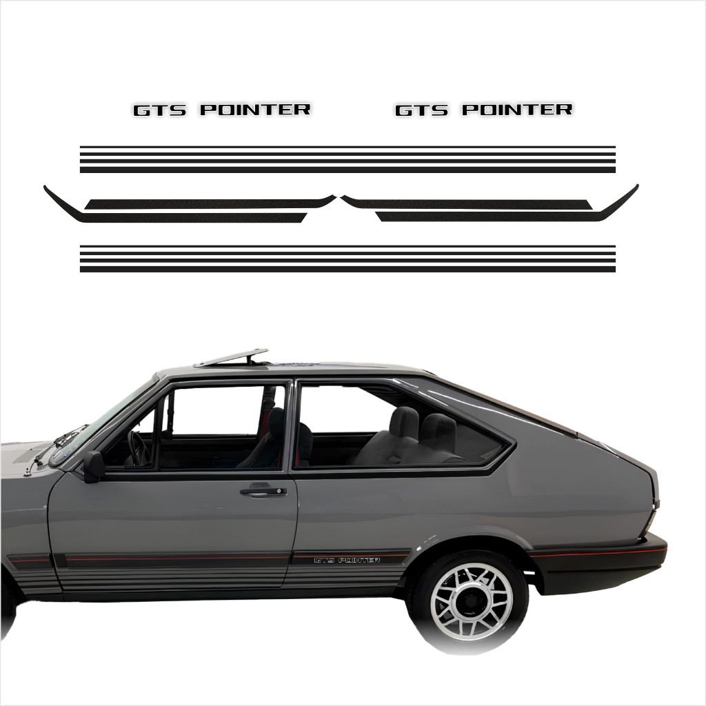 Kit Adesivos Faixas Volkswagen Passat GTS Pointer Anos 1986 1987 1988 1989
