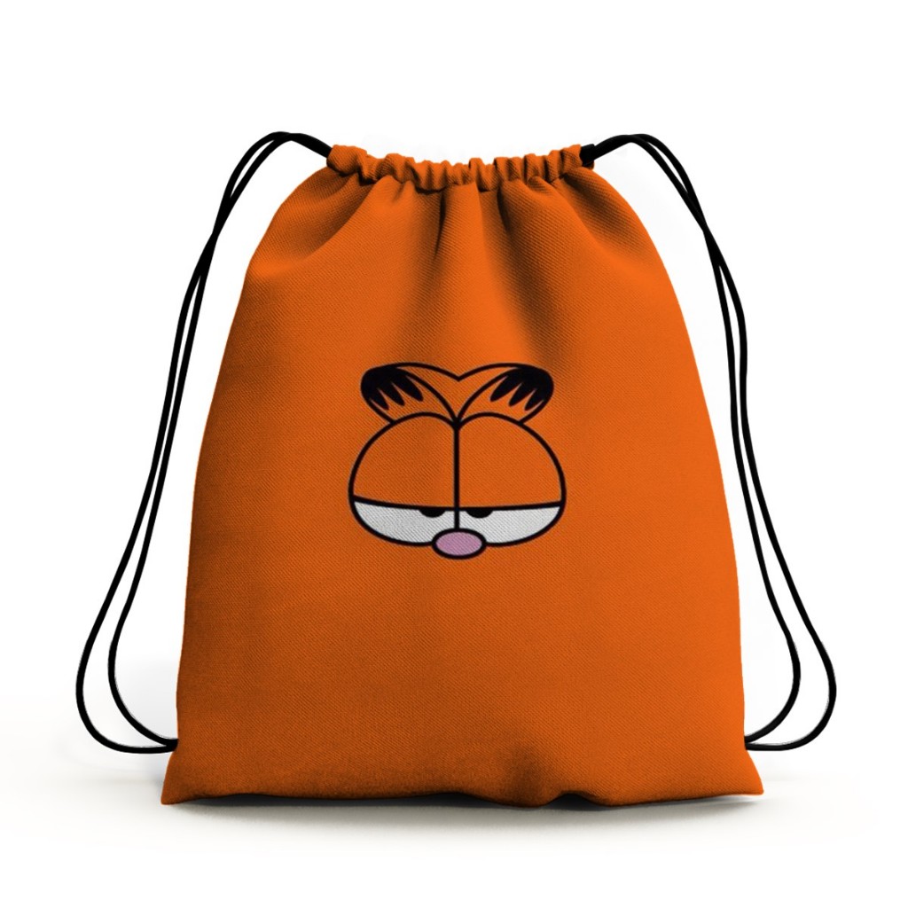 Bolsa Mochila Saco Unissex Personalizada Garfield: Divertida, Estilosa e Cheia de Personalidade Estilo e Diversão