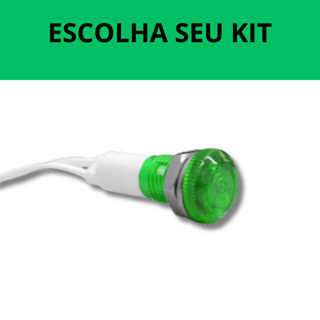 Kit Sinaleiro Verde Olho De Boi  220v - 3 á 10 unidades em Oferta na Shopee