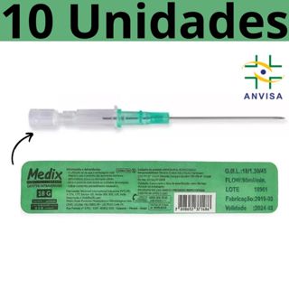 Cateter n 18 Body Piercing Intravenoso Periférico Jelco 10 Unidades em Oferta na Shopee