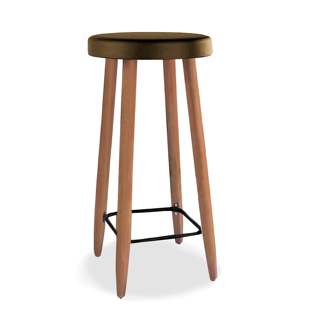 Banqueta Alta 70cm Couríssimo Corino Courino Marrom Banqueta Alta Para Bistrô, Bar E Área Gourmet