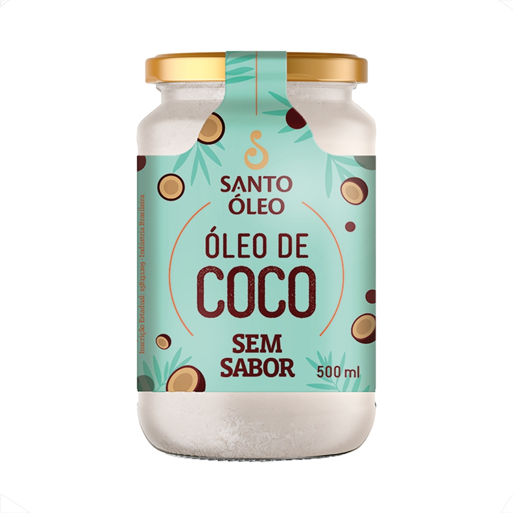 Óleo De Coco Santo Óleo Sem Sabor 500ml em Oferta na Shopee