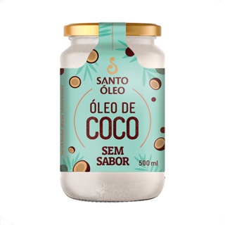Óleo De Coco Santo Óleo Sem Sabor 500ml em Oferta na Shopee
