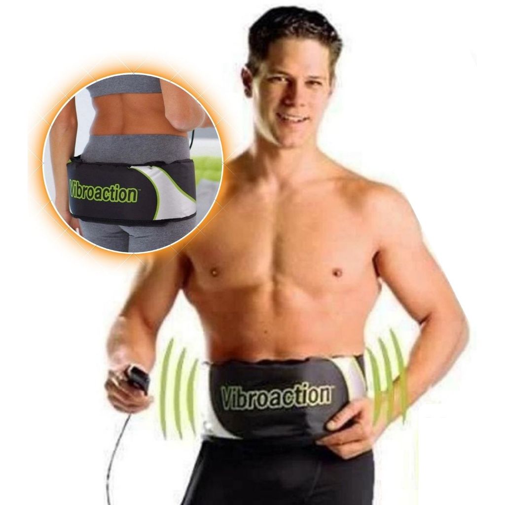 Máquina Emagrecimento Aparelho Redutor Medidas Abdominal Massageador Cinto Queima Gordura Drenagem