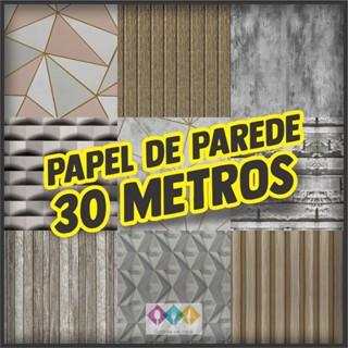 Papel de Parede Madeira 3D 30 METROS X 45CM Auto Adesivo Colante