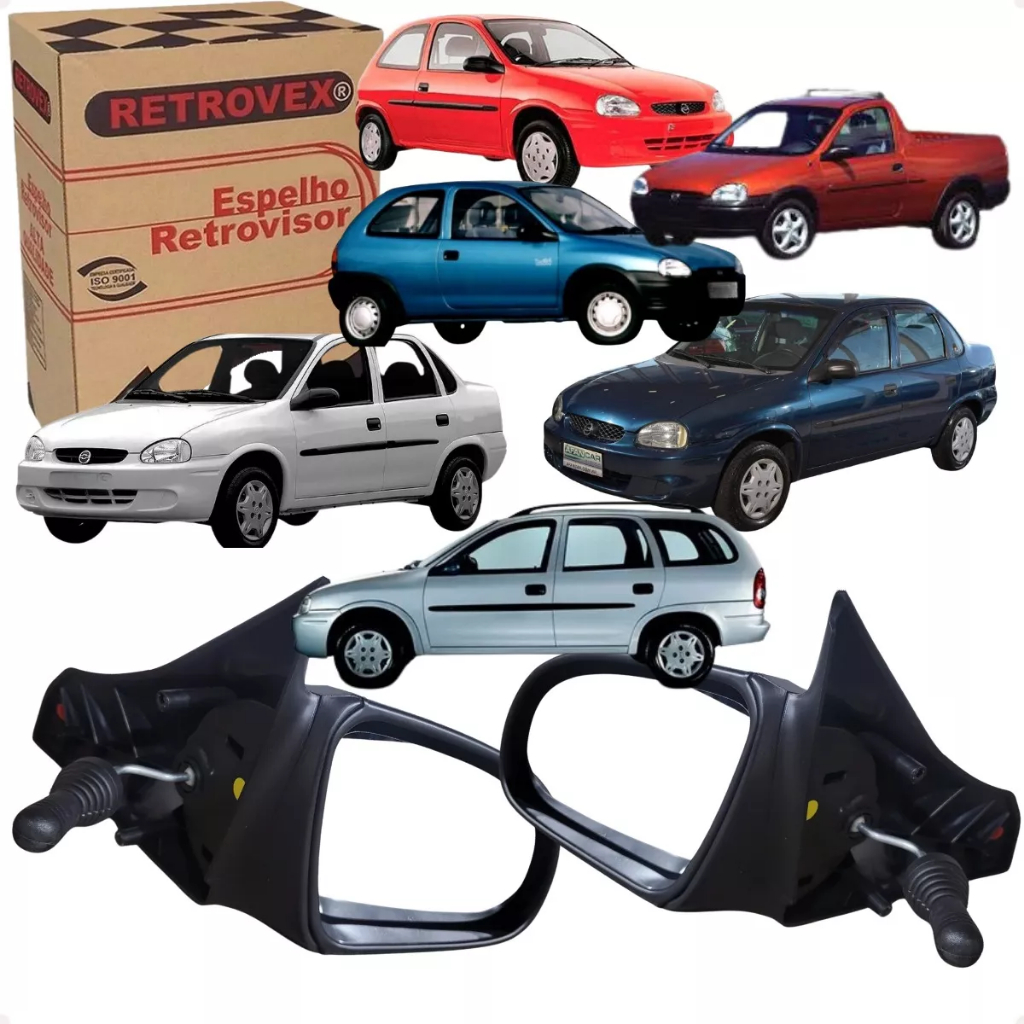 Retrovisores Corsa Wind Corsa Sedan Corsa Wagon Corsa Classic Corsa Pick_up Par Ld Direito ou Ld Esquerdo Com Controle
