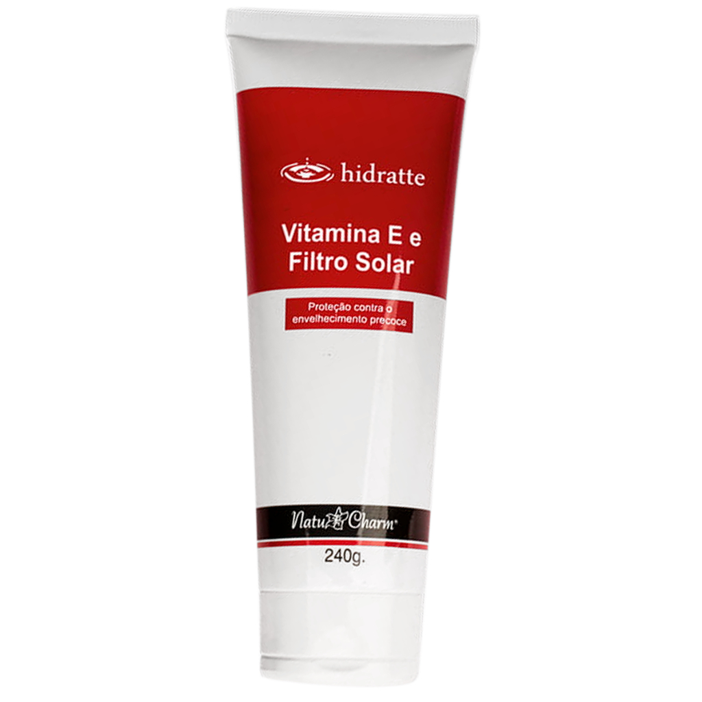 Hidratante Corporal Vitamina E com Filtro Solar Bisnaga 240g Natu Charm em Oferta na Shopee