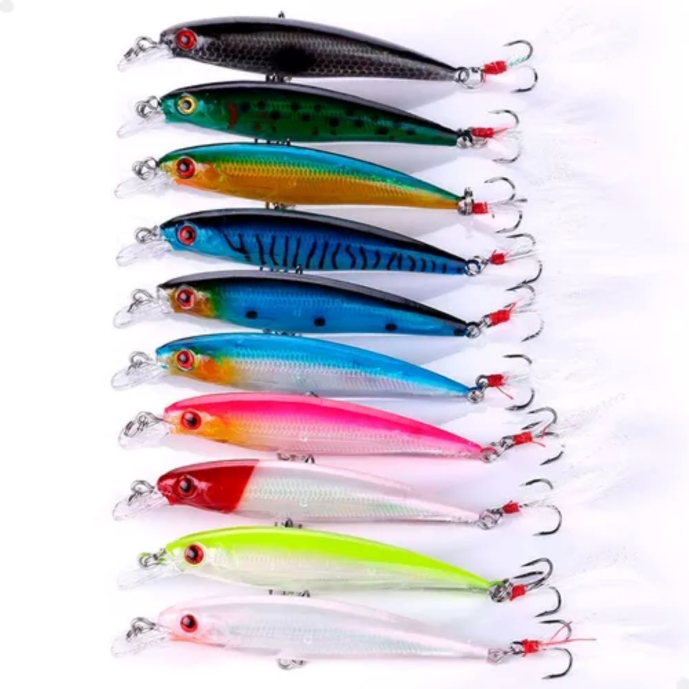 Kit 10 Iscas Multicoloridas 3d Lorben Alta Performance Top