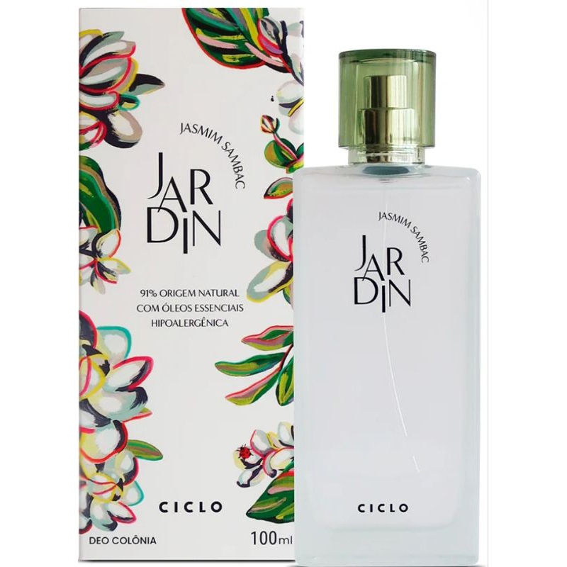 Perfume Deo Colônia Jardin Jasmim Sambac Ciclo 100ml em Oferta na Shopee