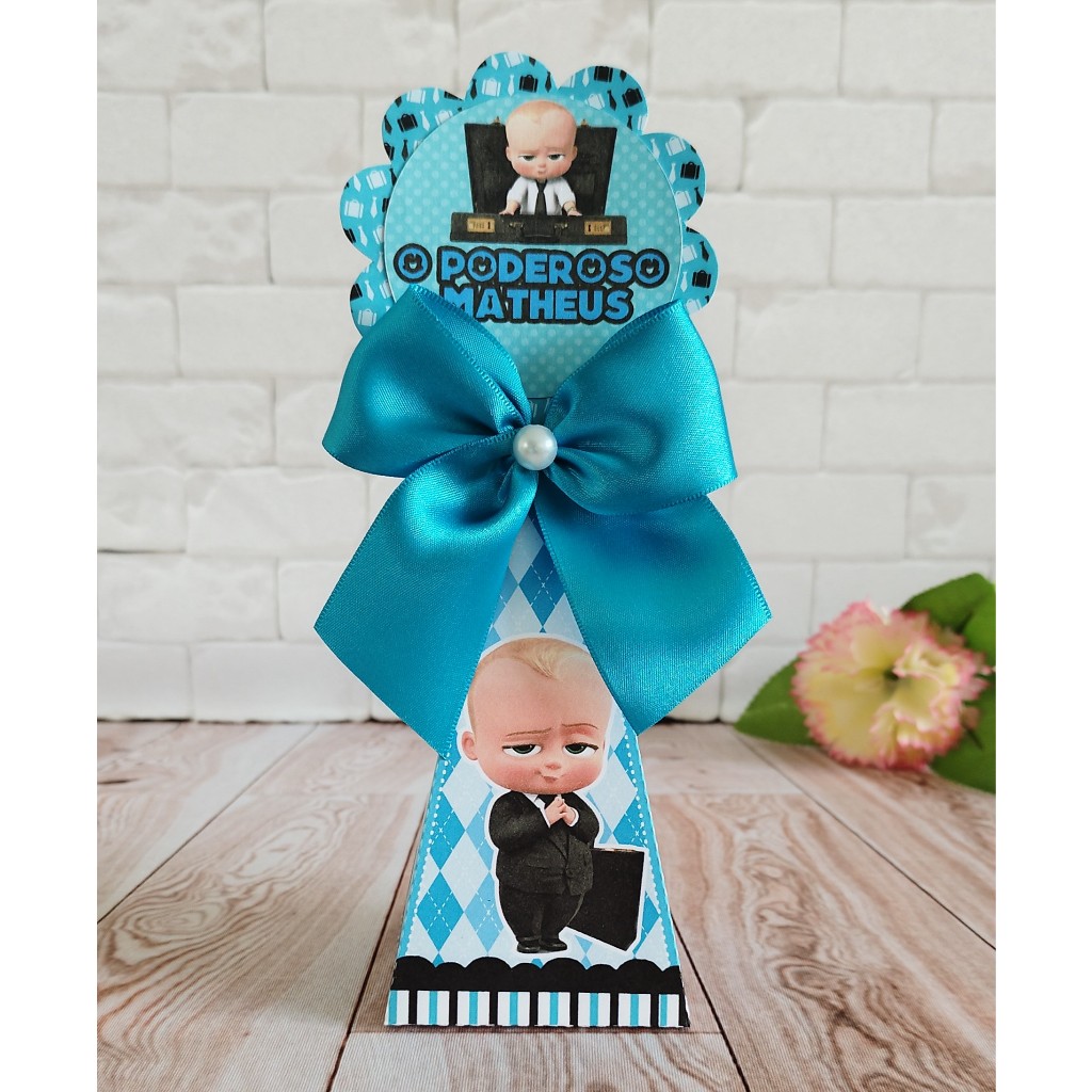 PEGUE E MONTE Caixa Pirâmide PODEROSO CHEFINHO - Kit Festa Personalizada - Lembrancinhas para Festa de Aniversário.