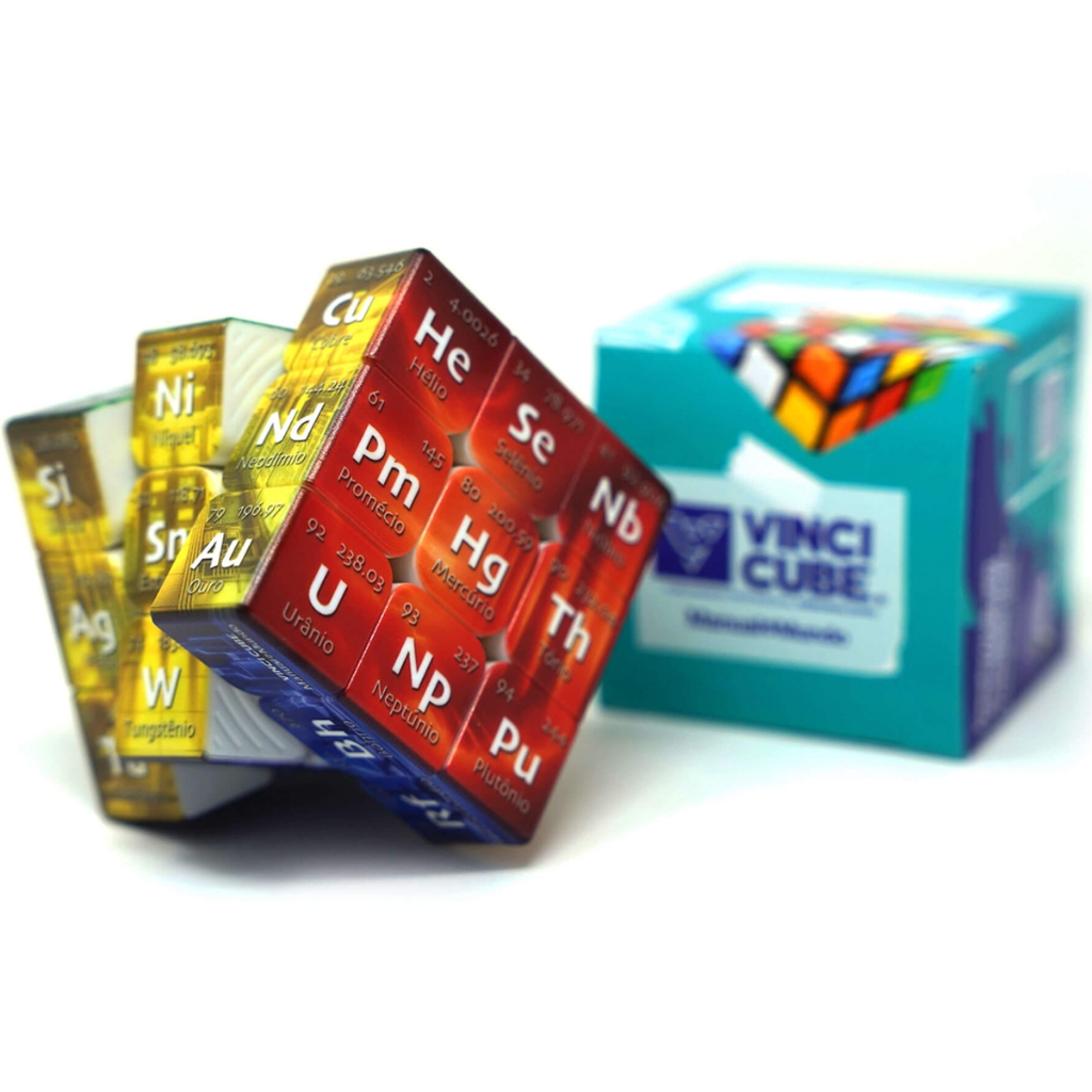 Vinci Cube Manual Do Mundo Tabela Periódica Cubo Mágico 3x3x3 em Oferta na Shopee