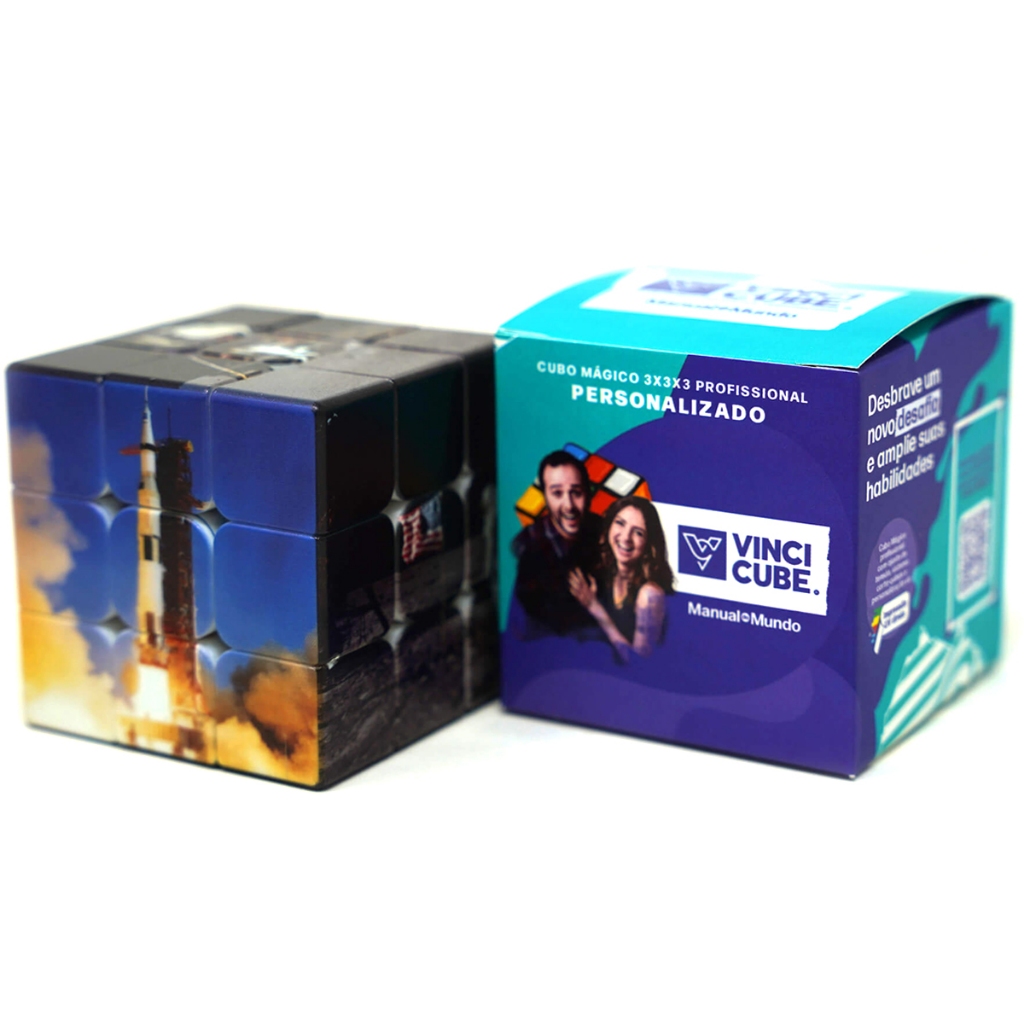 Vinci Cube Manual Do Mundo Chegada à Lua Cubo Mágico 3x3x3