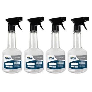 Kit 4 Pulverizador Borrifador 500ml Com Valvula Gatilho Spray Manual Frasco Pet Plastico - Nobre em Oferta na Shopee