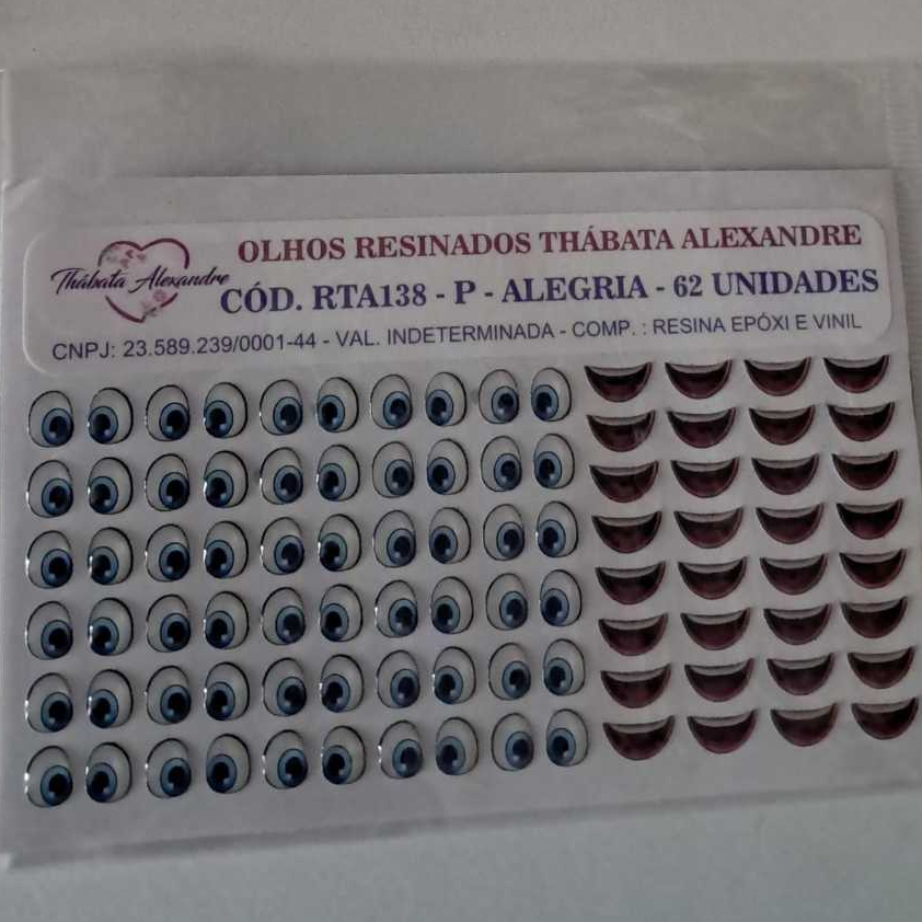 Cartelas Adesiva de Olhos Resinados PERSONAGENS tamanho P em Oferta na Shopee