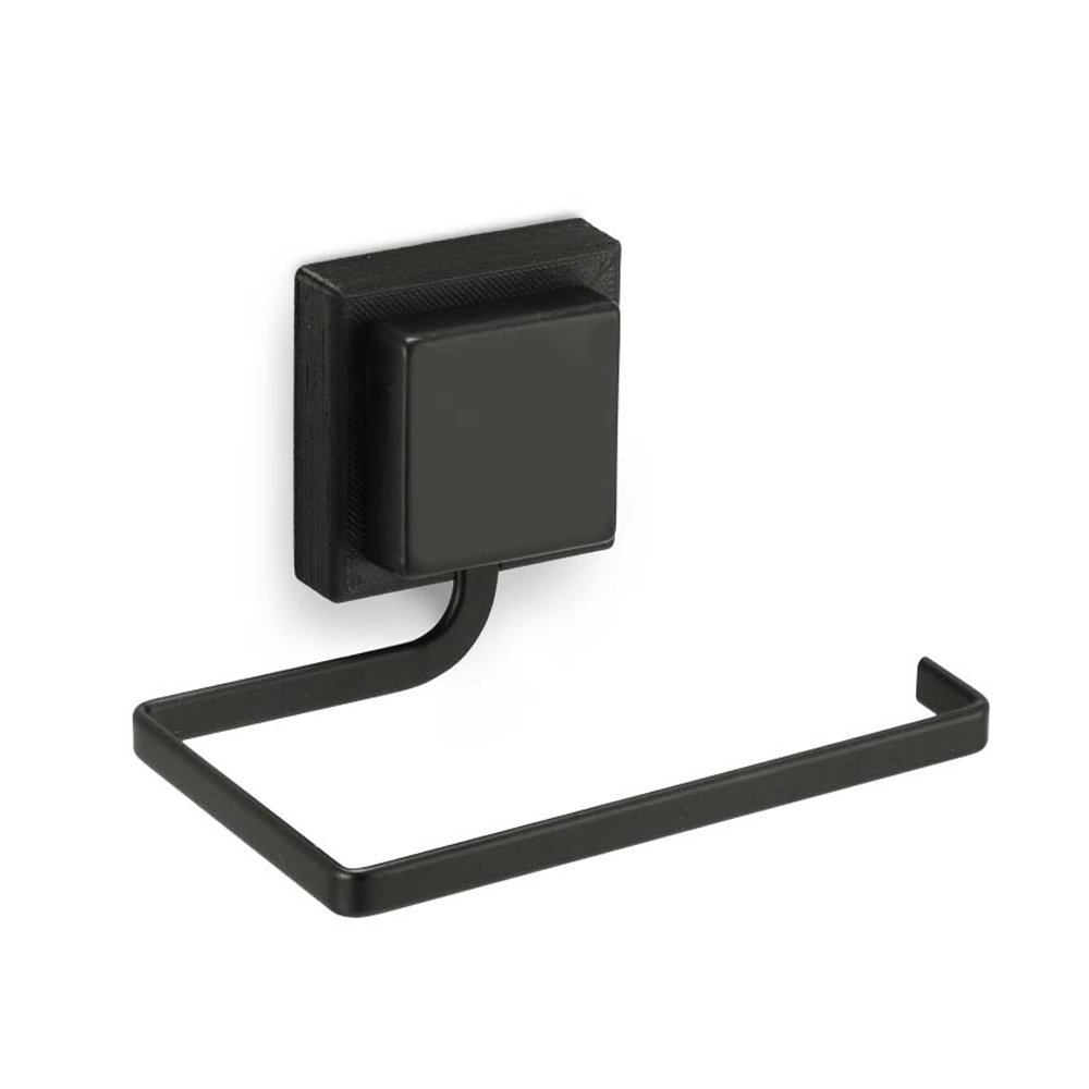 Papeleiro Porta Rolo Papel Higienico 3M Arthi Papeleiro Cromado Preto em Oferta na Shopee