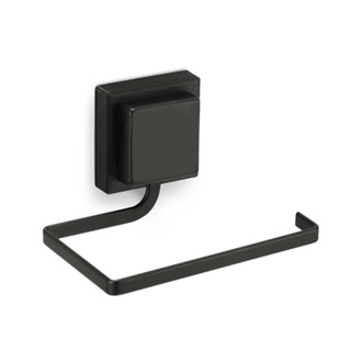 Papeleiro Porta Rolo Papel Higienico 3M Arthi Papeleiro Cromado Preto em Oferta na Shopee