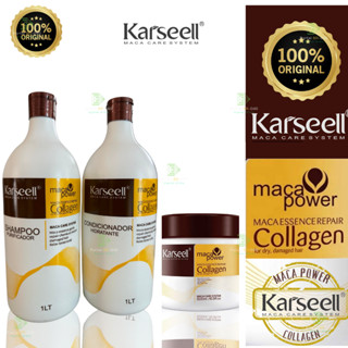 Karseell Collagen Tratamento Capilar 500g + Kit Shampoo + Condicionador Karseell 1L em Oferta na Shopee