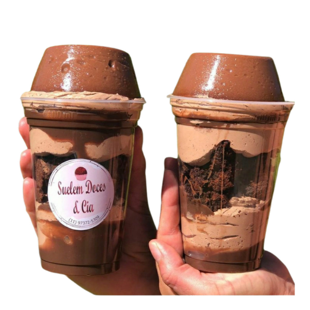 50 Copos bolha de 400 ml Sem Furo - Ideal Açaí, bolo no pote e Copo da Felicidade