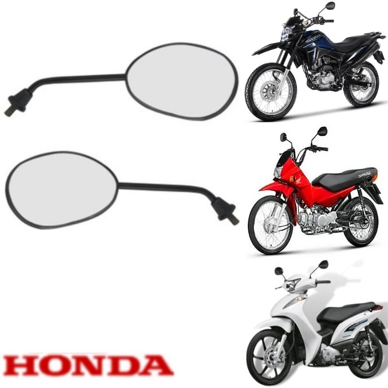 Espelho Retrovisor BIZ 100/110/125 POP 100/110 BROS 125/150/160 em Oferta na Shopee