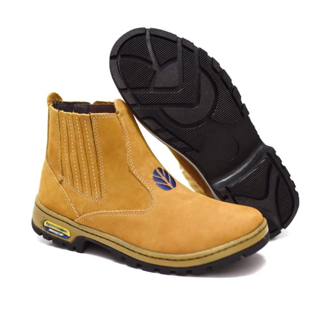 Botina Masculina New Agriculture em Nobuck Legitimo em Oferta na Shopee