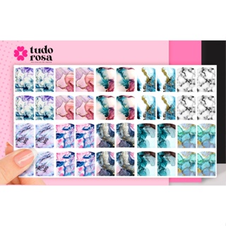 40 Películas adesivos de unha efeito MARMORIZADO em Oferta na Shopee